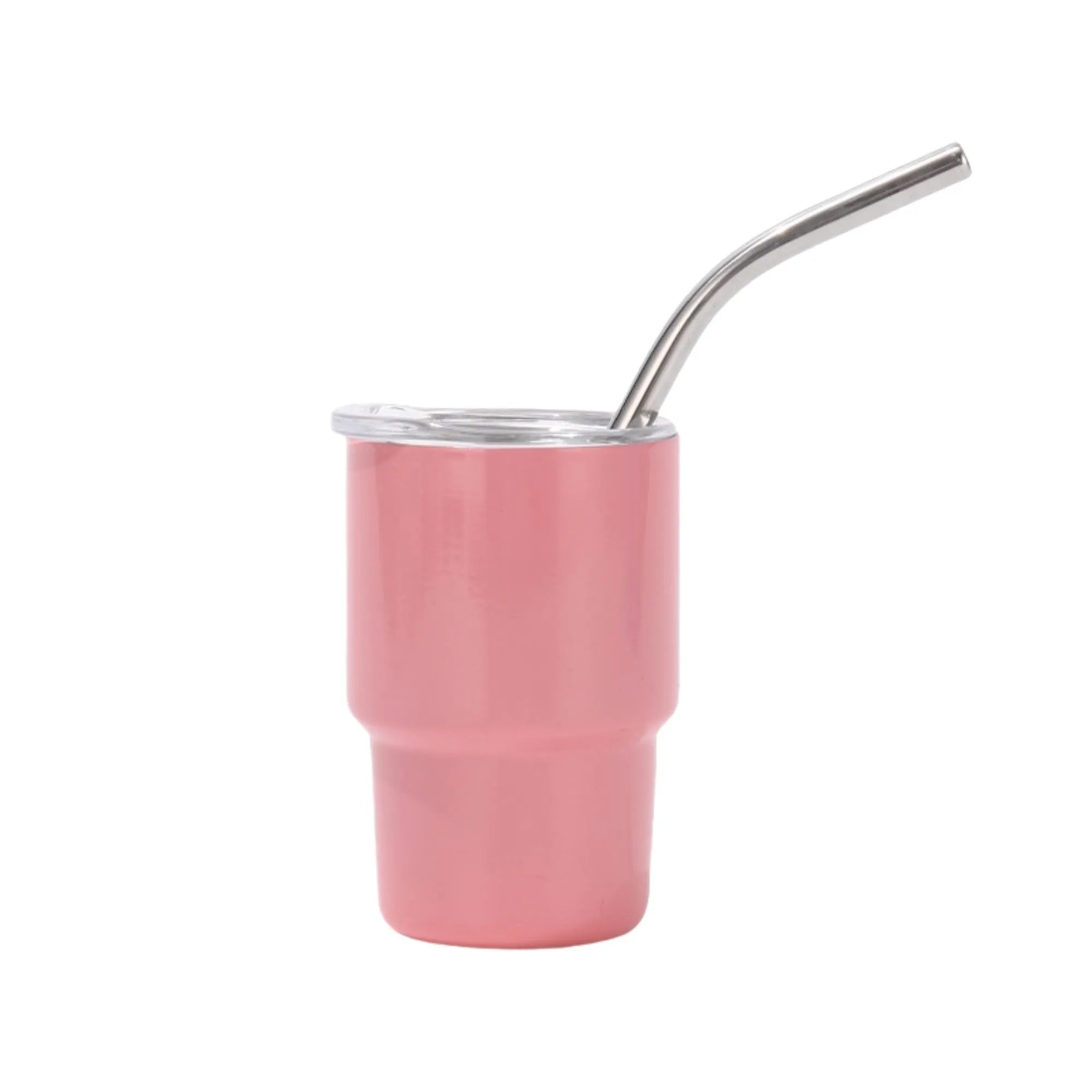 Mini Tumbler Shot Glass with Straw and Lid 6