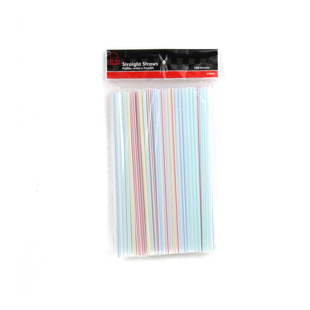 Straight Straws - 150 pack Assorted Colors 2