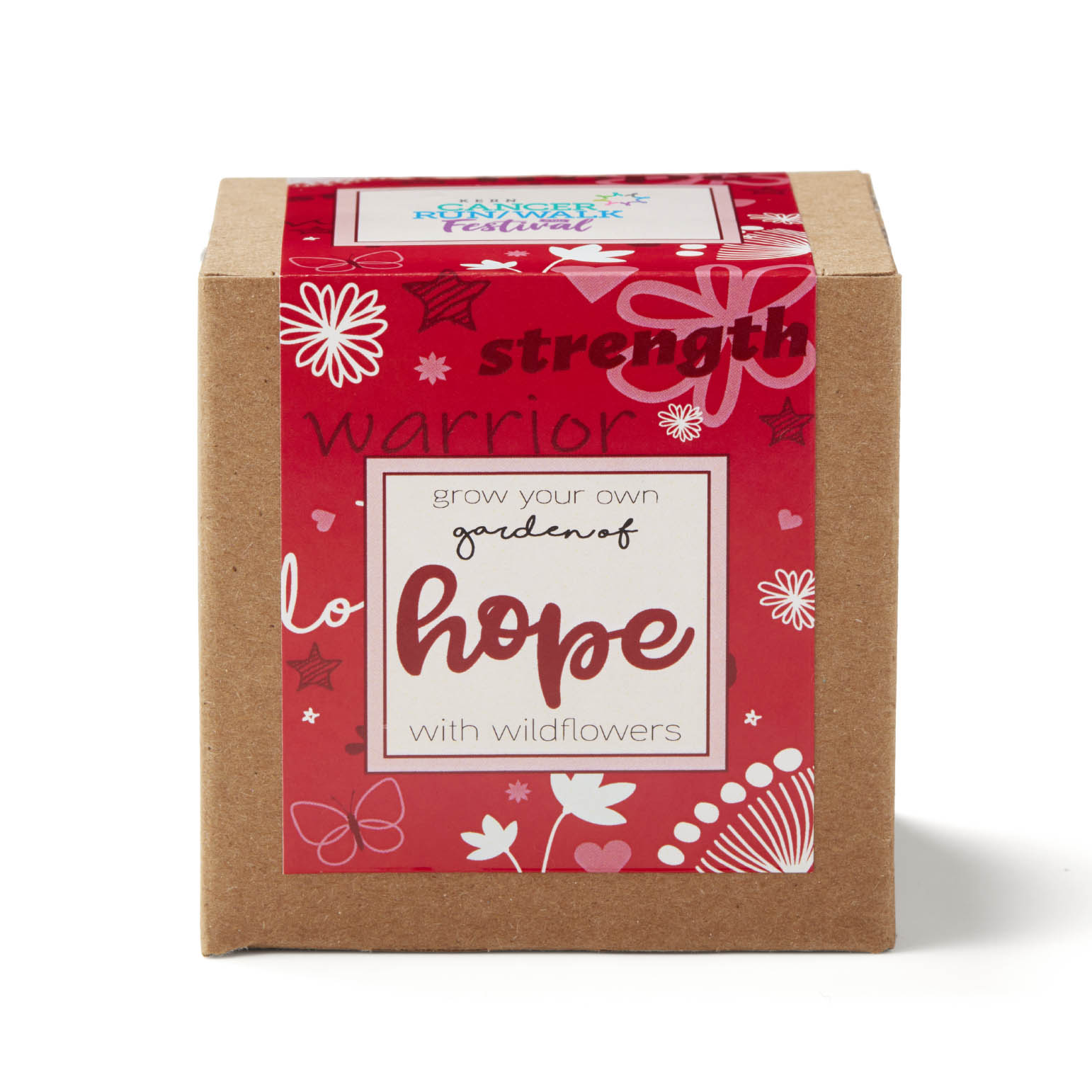 Red Garden of Hope Planter in Kraft Gift Box 3