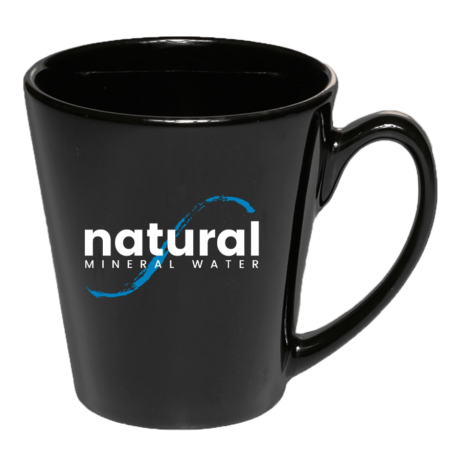 12 oz. Glossy Ceramic Latte Custom Coffee Mug