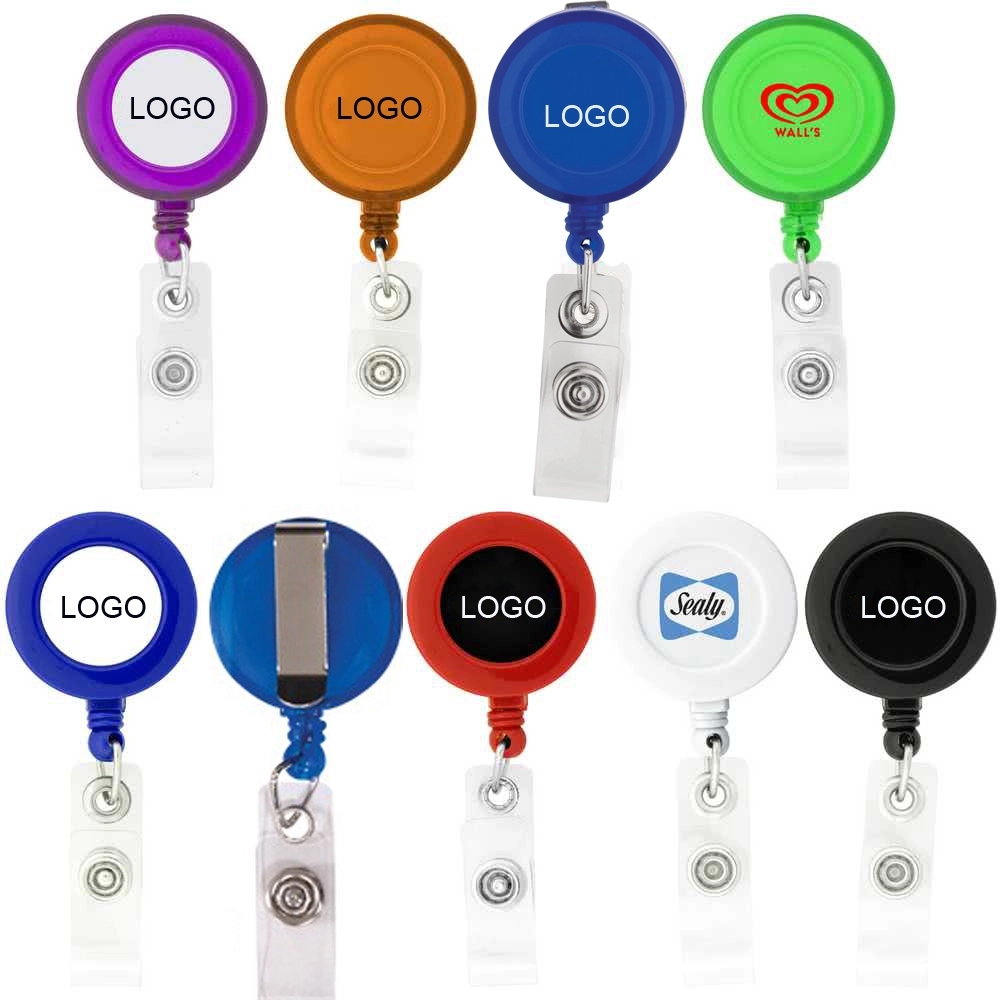 Retractable Domed Badge Holder - Round 2