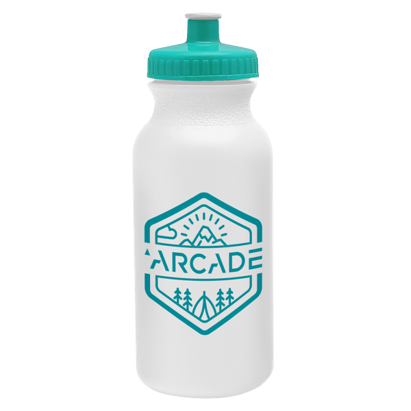Circuit 20oz Bike Bottle - White w/Push-Pull Lid 78
