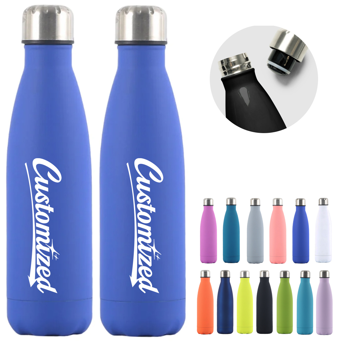 17oz Insulated Water Bottle, custom water bottle with logo imprint 4