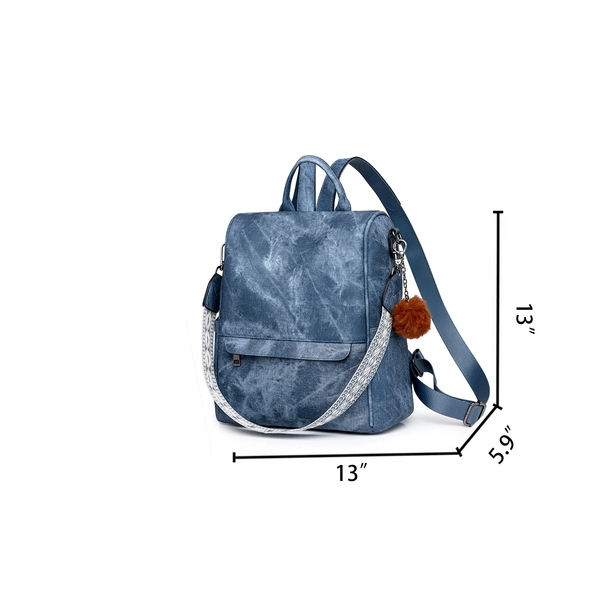 PU Leather Convertible Daypack 3