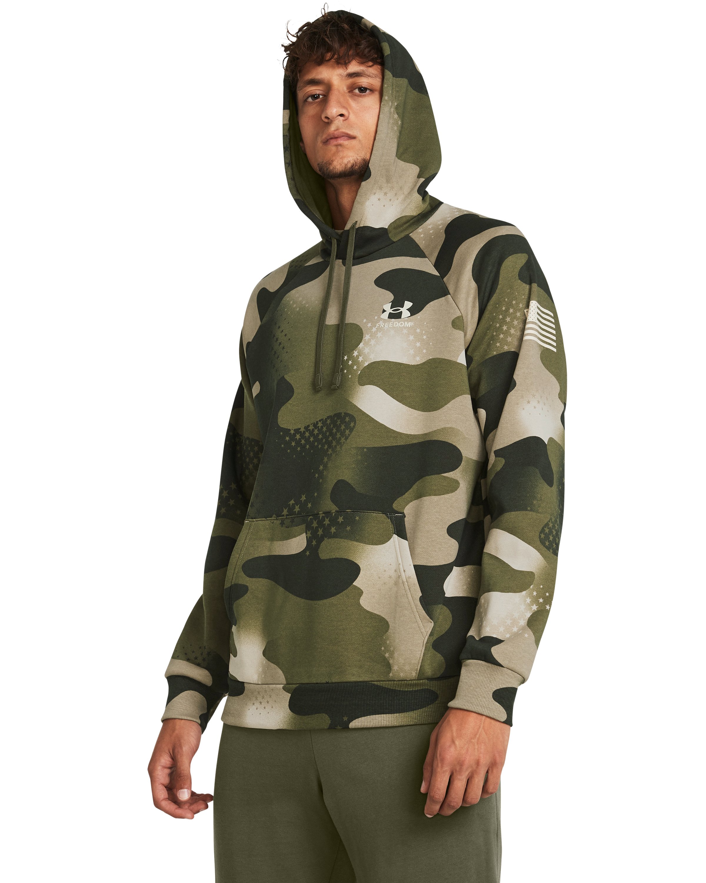 UA Freedom Rival Fleece Amp Men's Hoodie, custom hoodie or sweatshirt with logo imprint 2