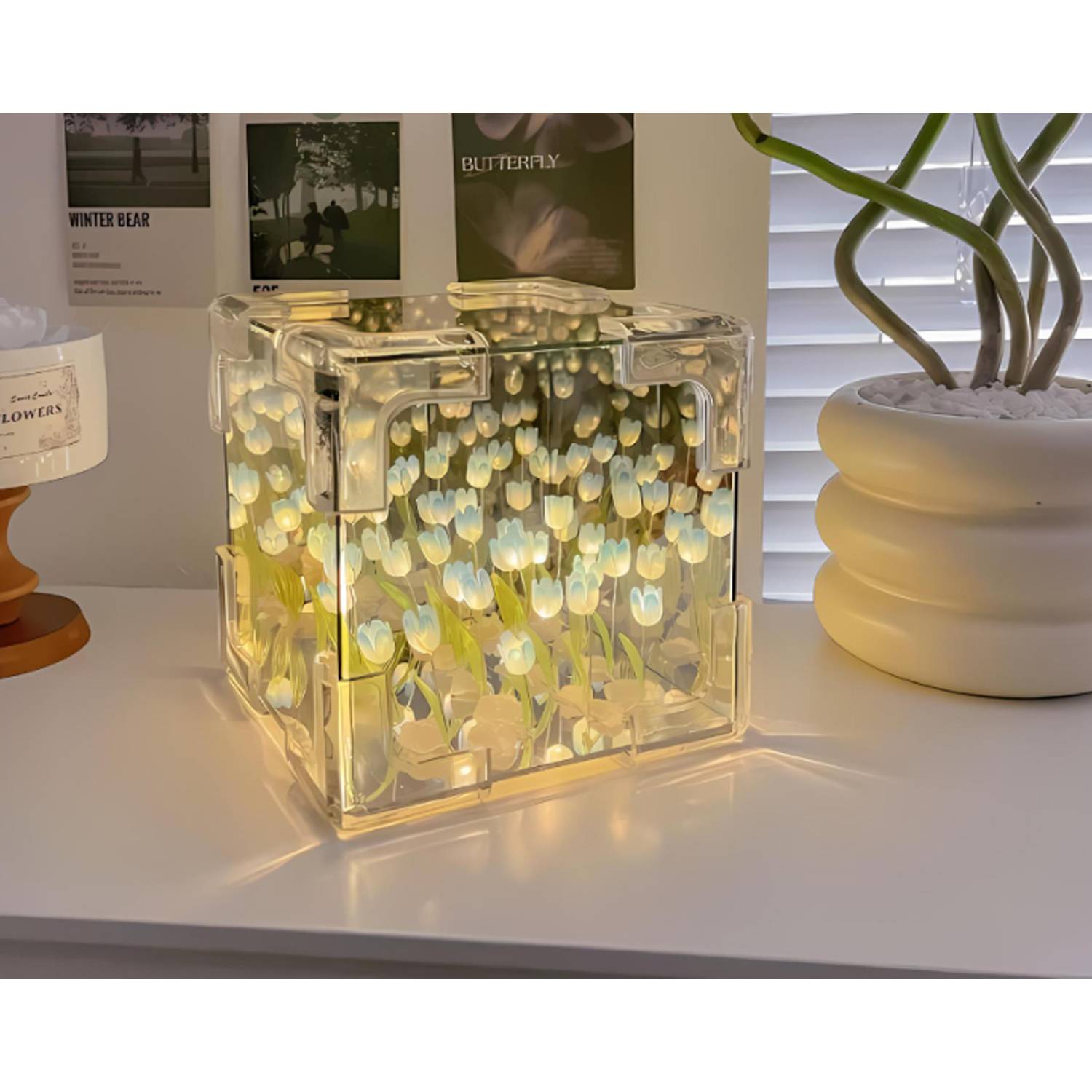 Beautiful desktop ornaments DIY night light 5