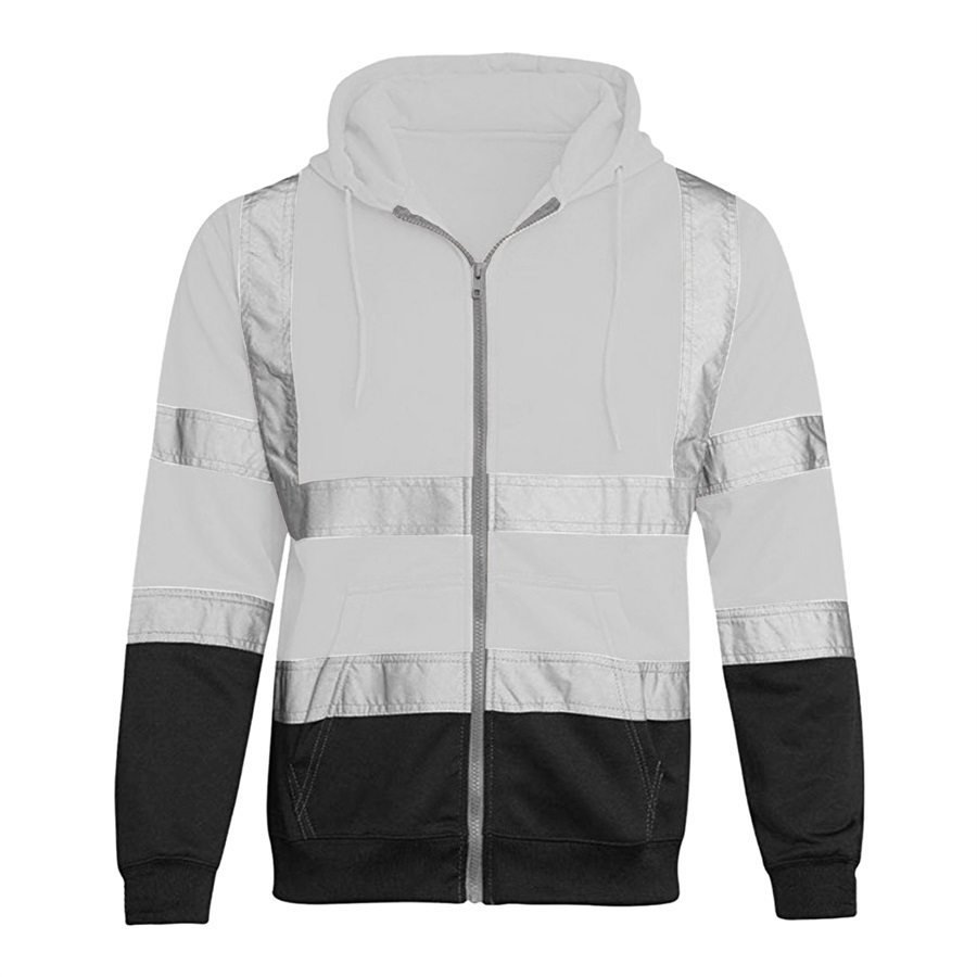 VISIPRO Reflective Colorblock Safety Full-Zip Hoodie - 280G 20