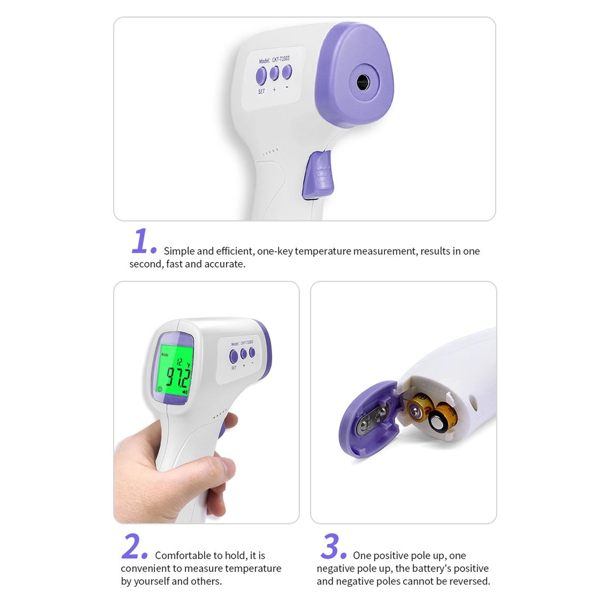 Non-Contact Infrared Forehead Thermometer 3