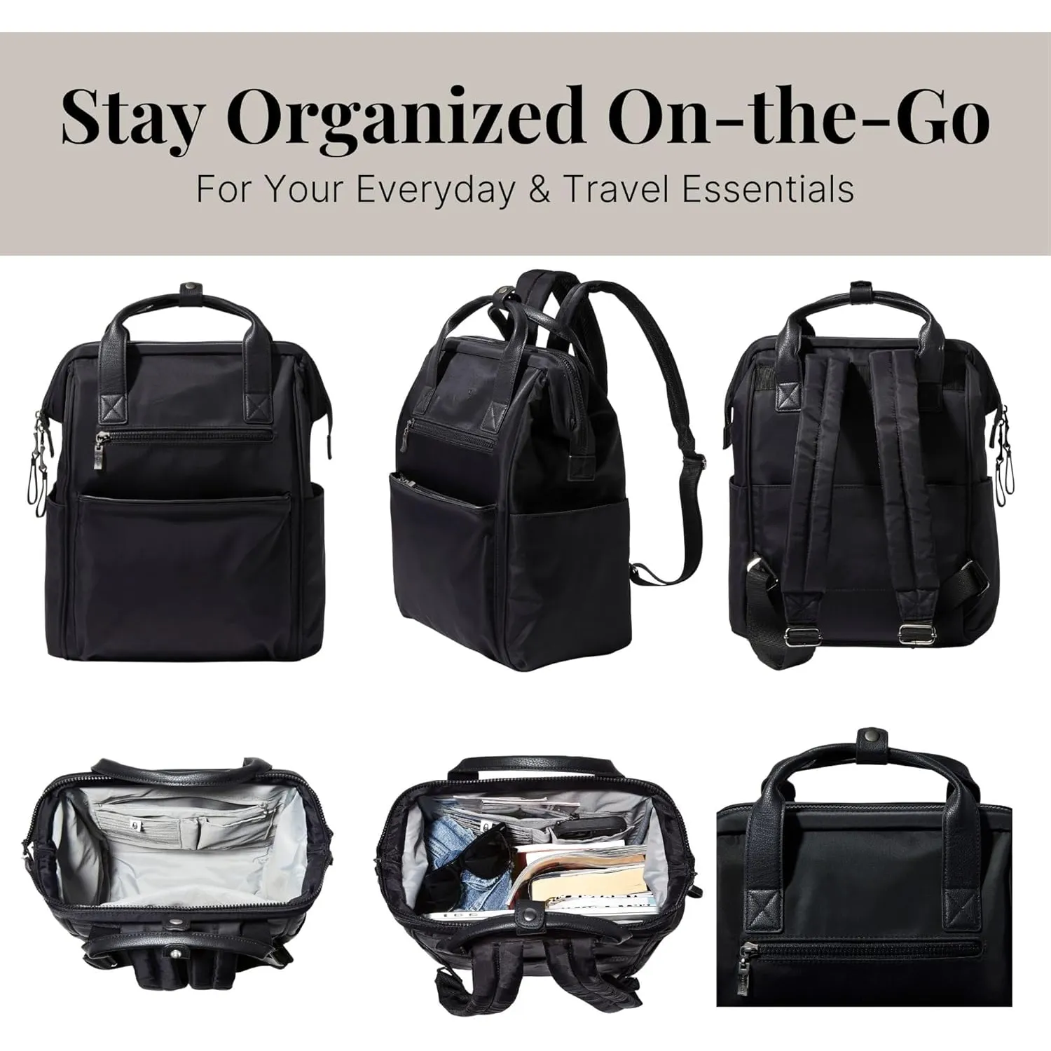 Large Capacity Polyester Laptop Backpack 4
