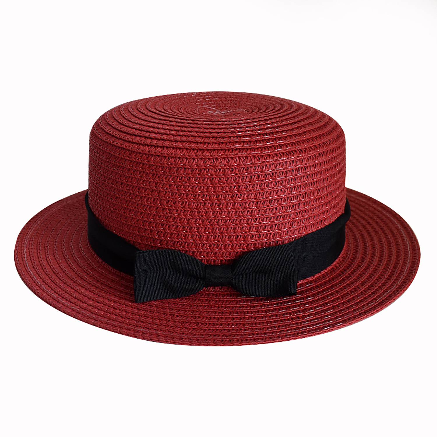 Sun Protection Beach Bowknot Straw Hat 9