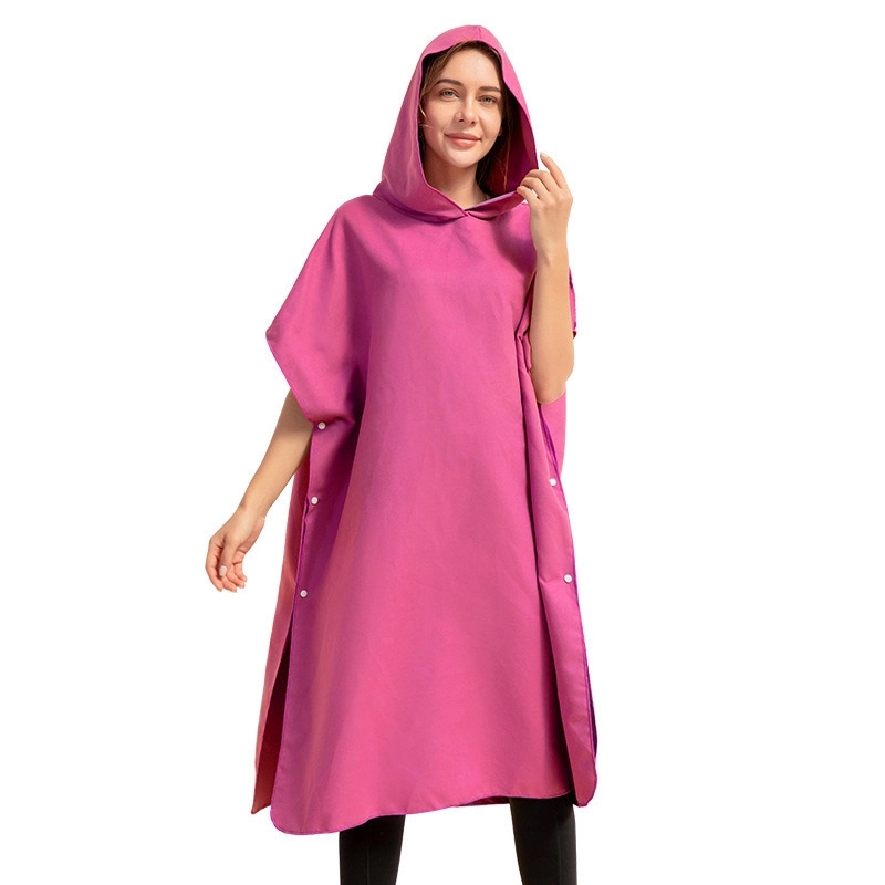 Poncho Changing Robe Towel with Hood 12