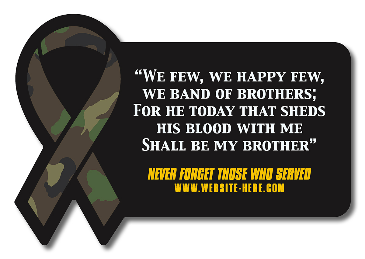 Magnet - Rectangle with Awareness Ribbon Side (3.5625x2.45) - 20 Mil. 2