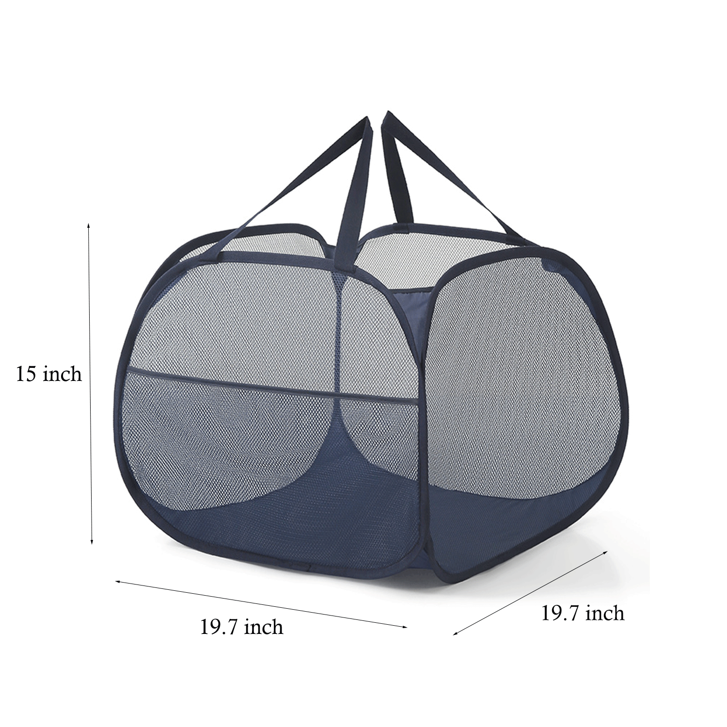 Foldable Pop Up Breathable Mesh Dirty Clothes Laundry Basket 8