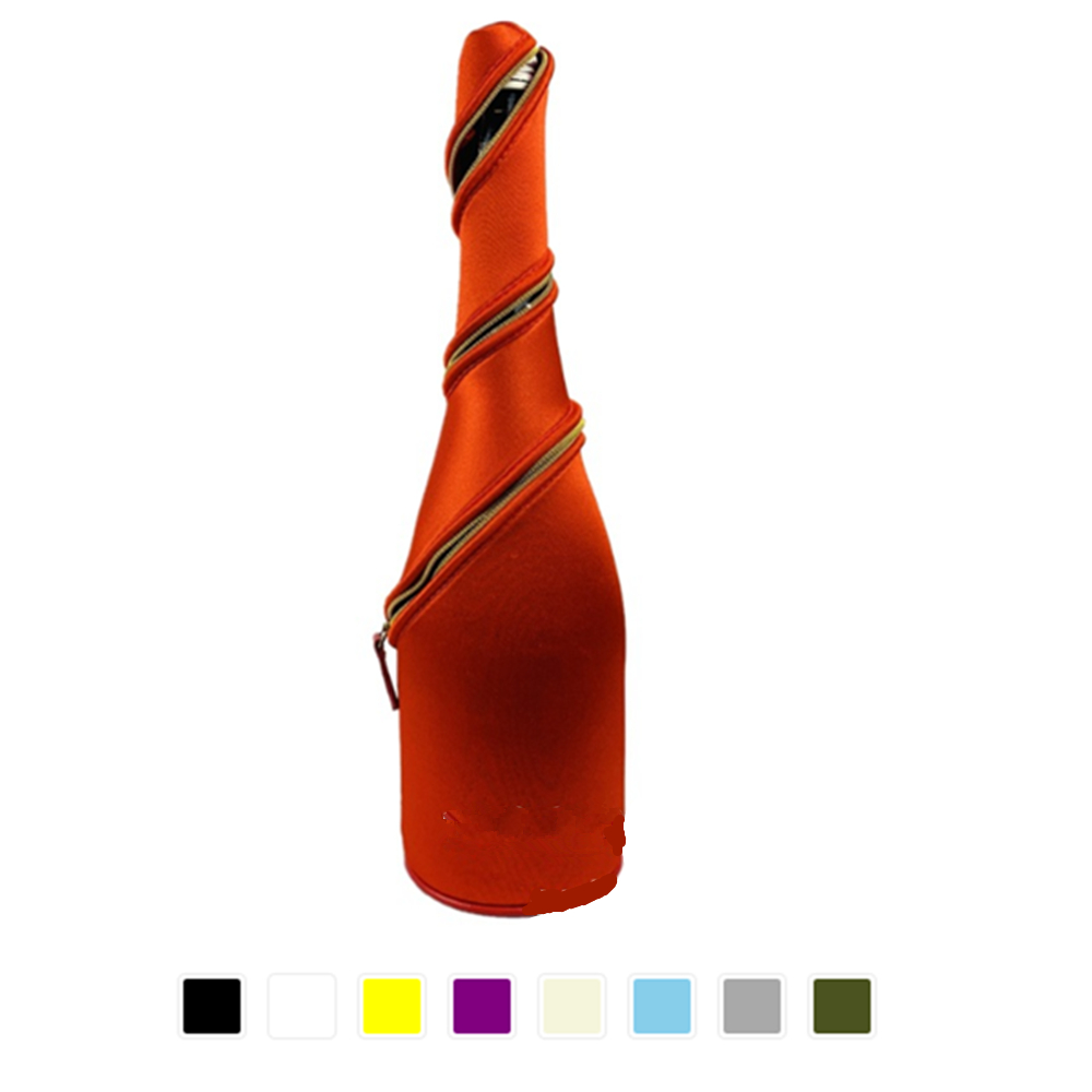 Zippered Neoprene Wine Champagne Sleeve Coolie 3