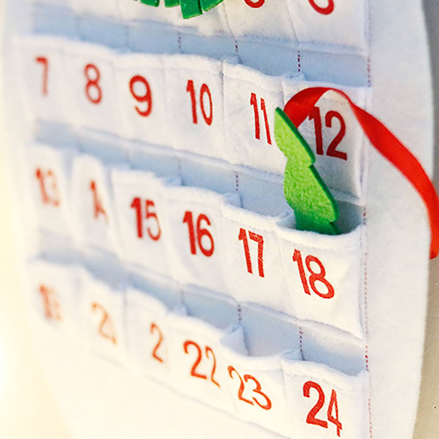 Felt Christmas Countdown Calendar Flag 5