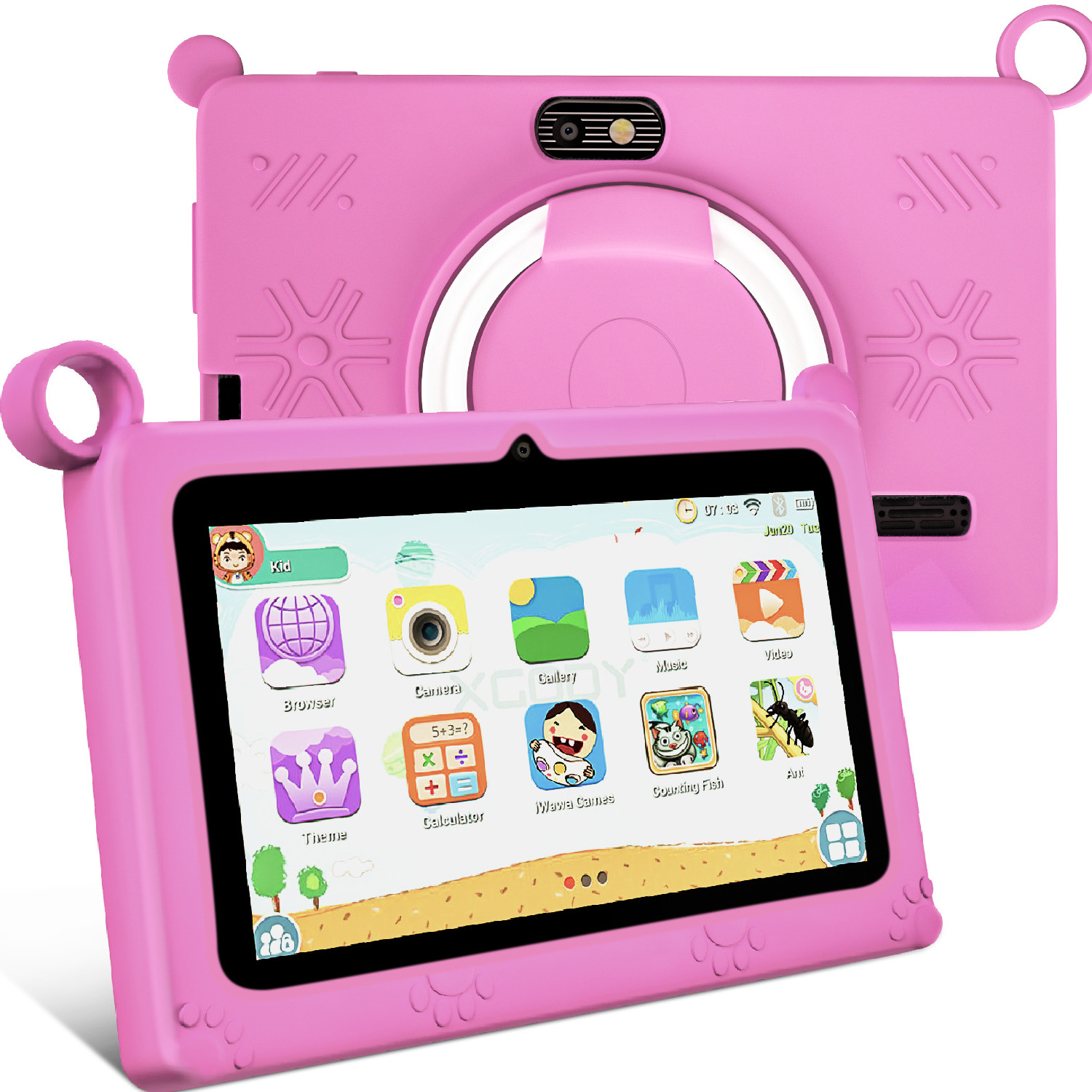 7 Inch Lightweight HD Screen Kids Tablet w/ Case 10