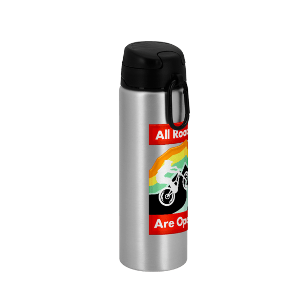 FastFlow Recycled Aluminum Bottle with Flip Lid, custom water bottle with logo imprint 108