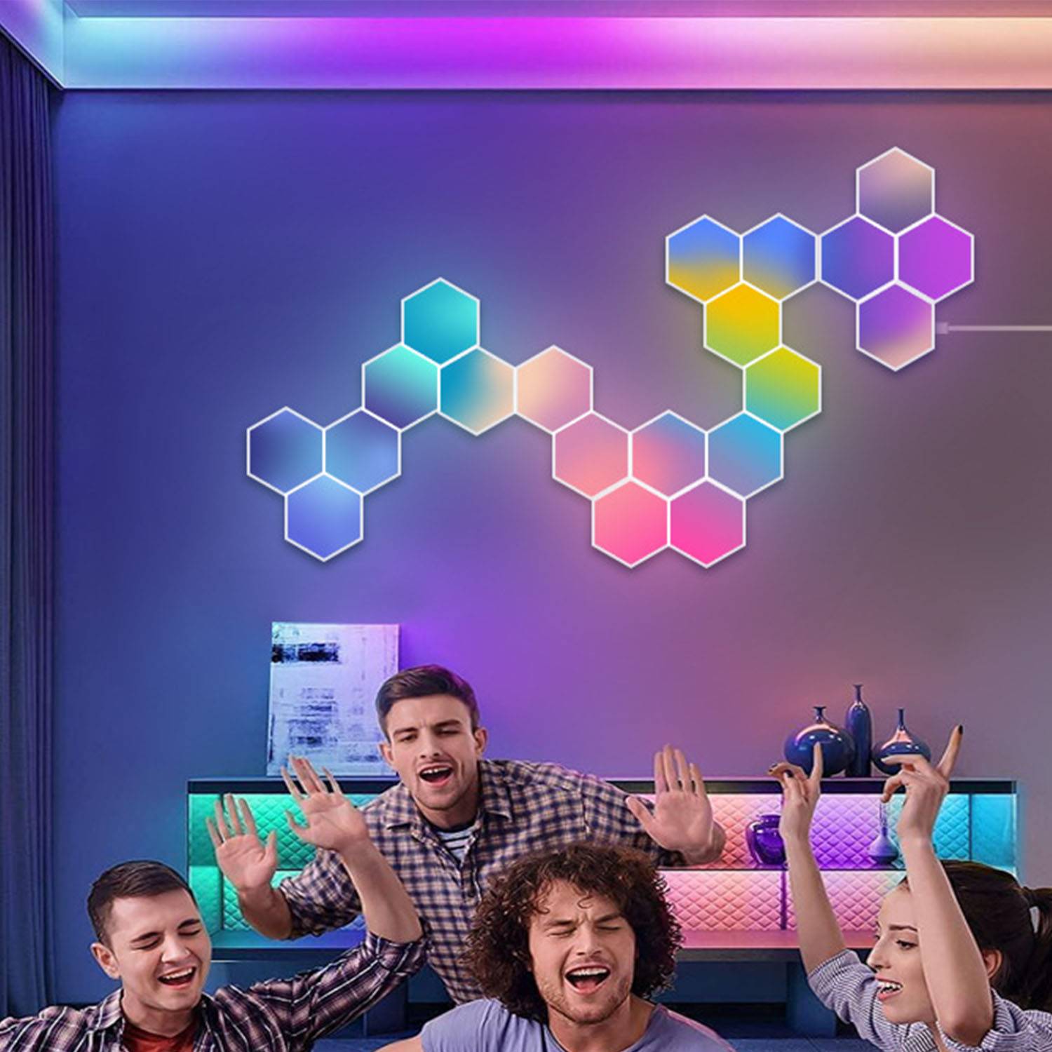 Hexagonal DIY wall lamp Led Light for esports 4