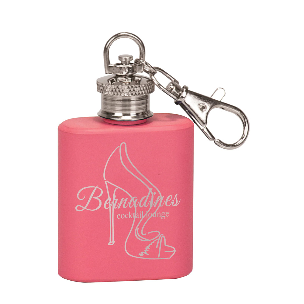 1 OZ. STAINLESS STEEL FLASK KEY CHAIN (COLORS) 3
