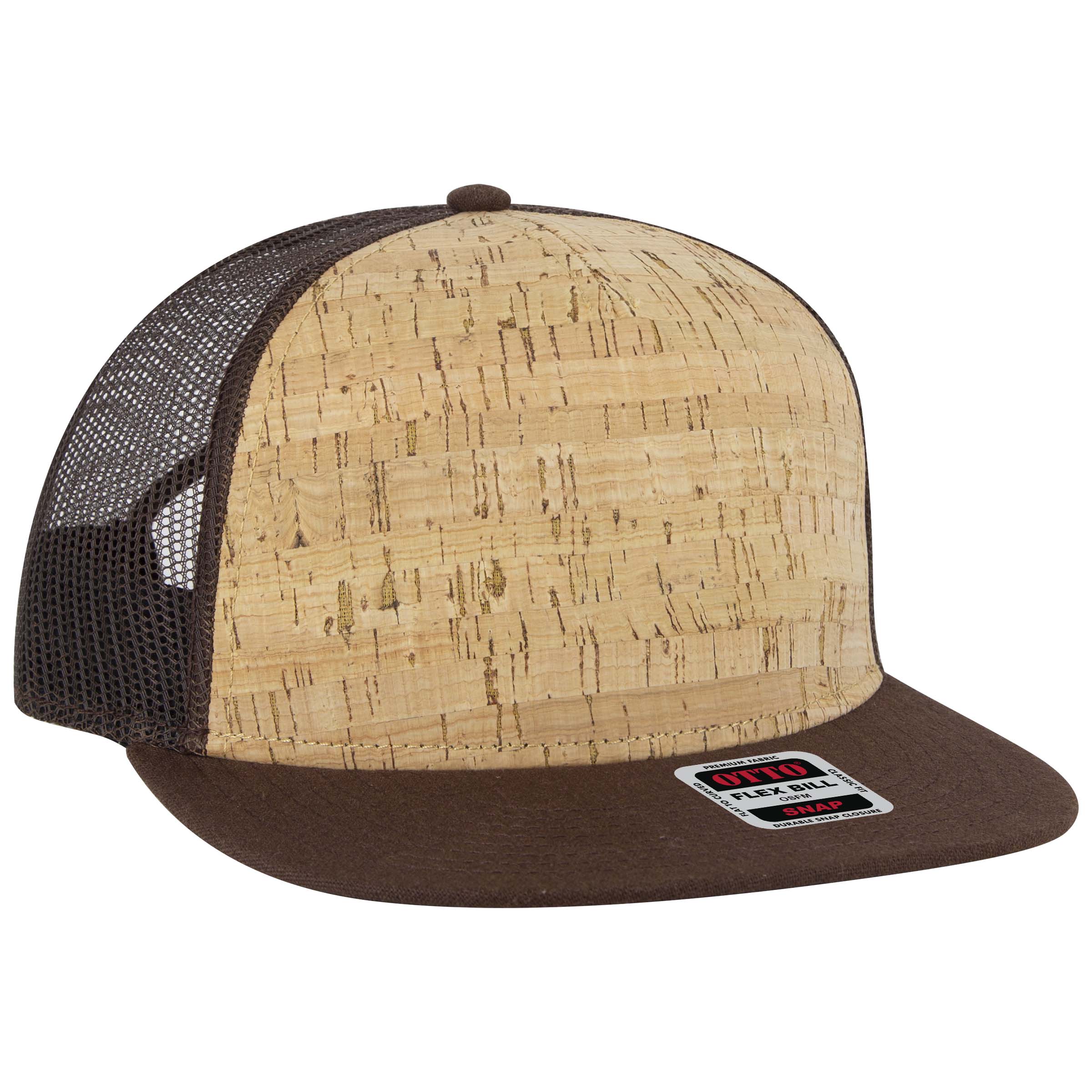 OTTO CAP® OTTO SNAP 5 Panel Pro Style Mesh Back Trucker Snapback Hat 13