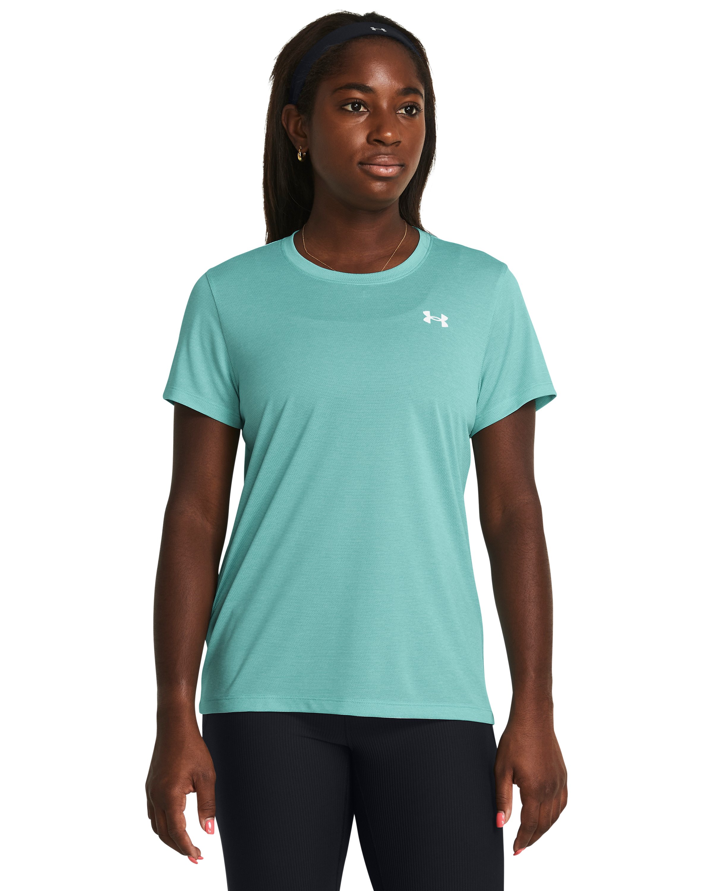 UA Tech Bubble Women's Short Sleeve 5