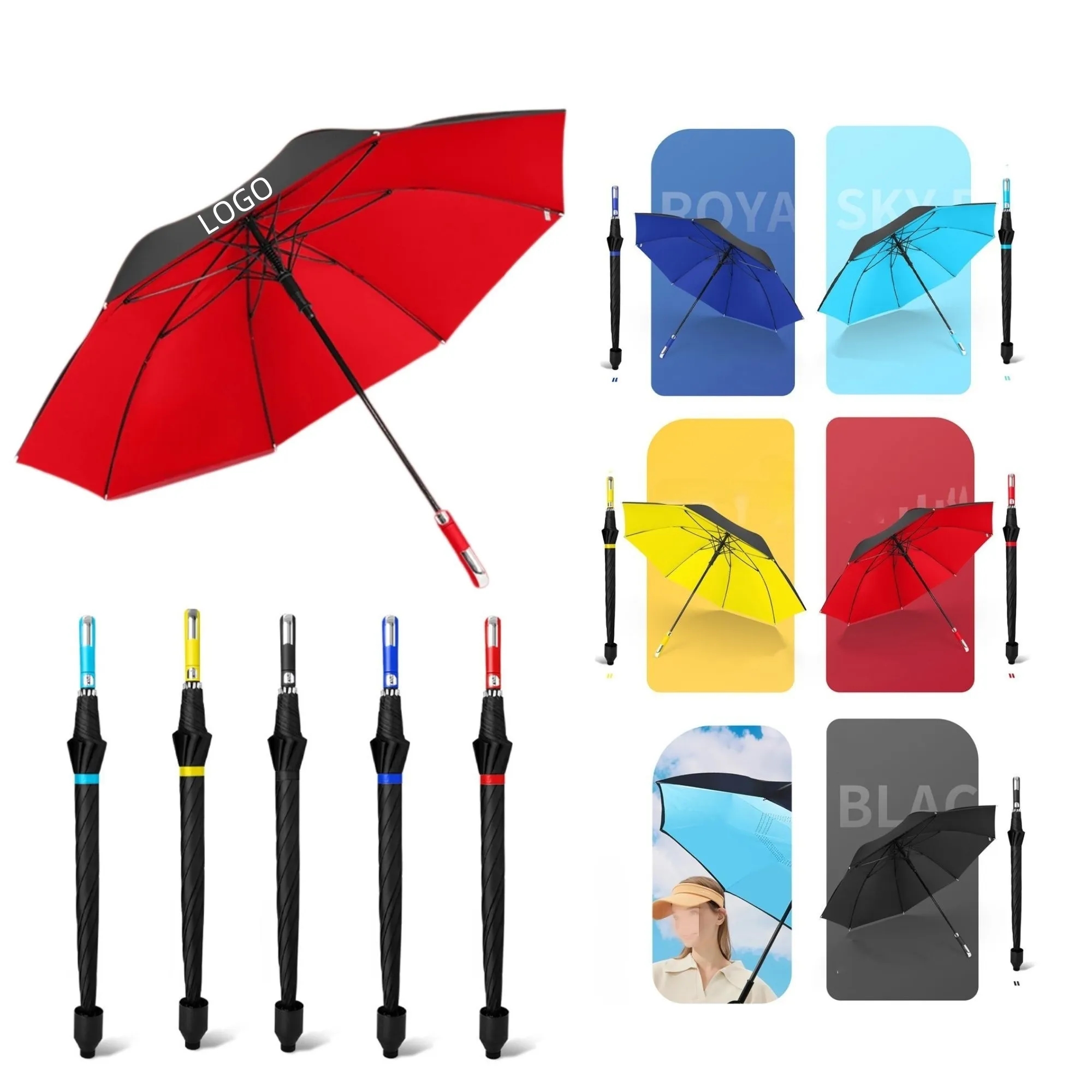 Extra-Large Double-Layer Golf Umbrella 3