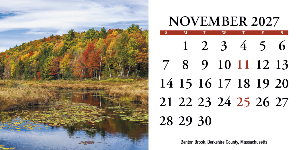 HotLine® Products Scenic America® Desk Tent Calendar 27