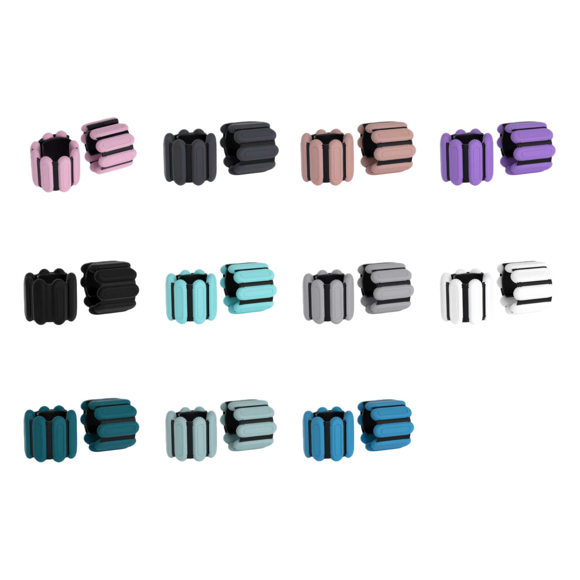A Pair Of 1-pound Fitness Weight Wristbands 3