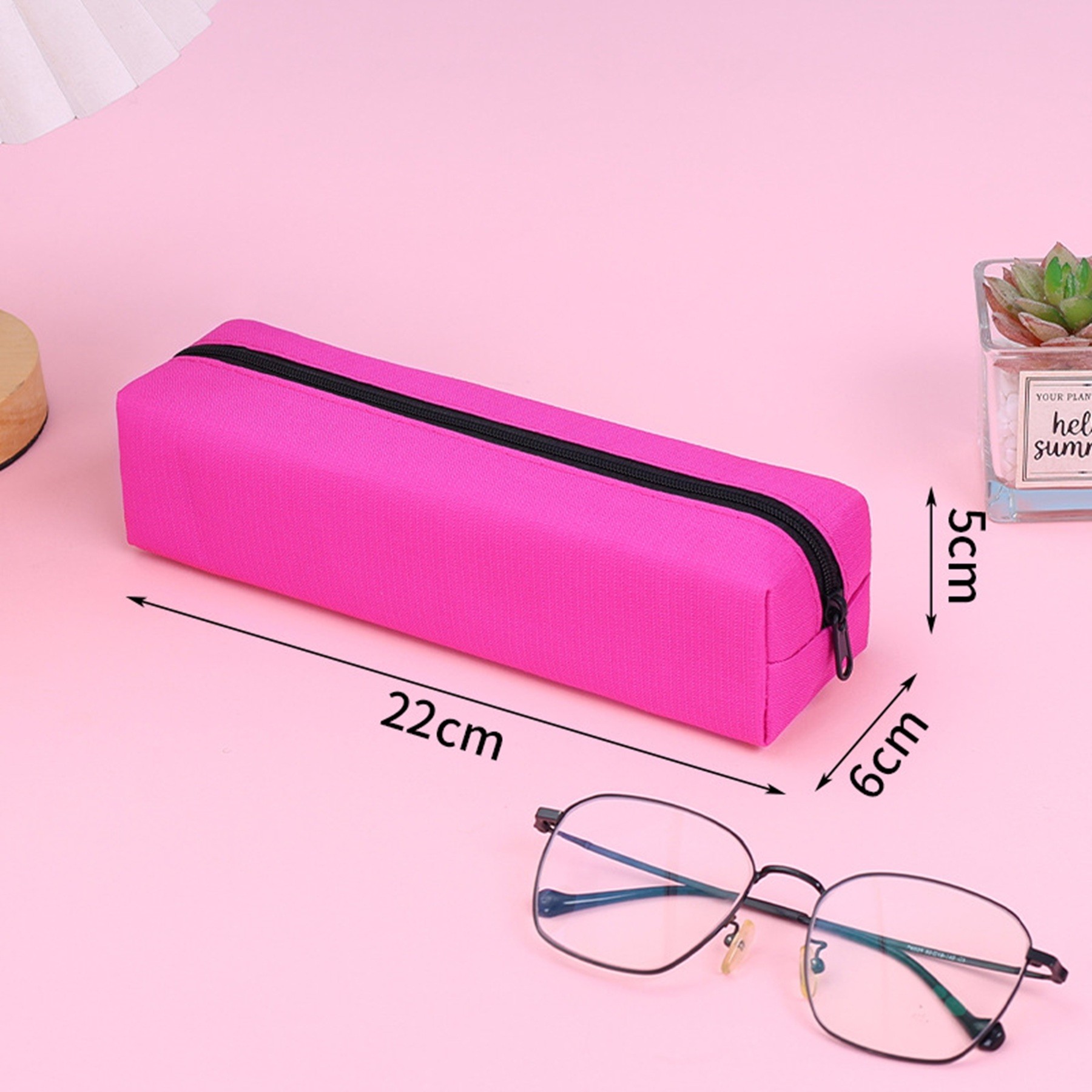 Simple Large Capacity Oxford Cloth Pencil Pouch 6
