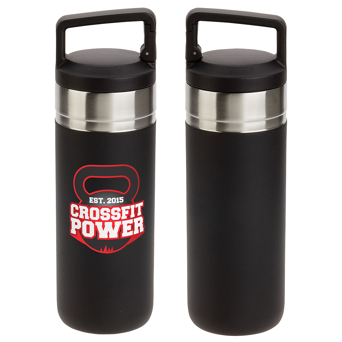 Dante 20 oz Vacuum Insulated Bottle with Carabiner Lid, custom water bottle with logo imprint 24