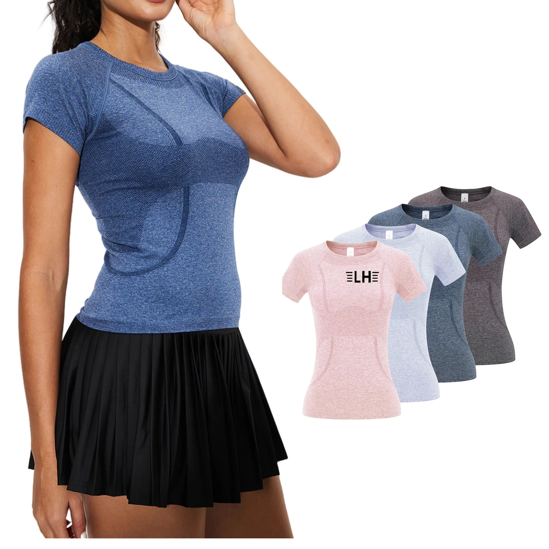 Seamless Workout Shirts for Women 9