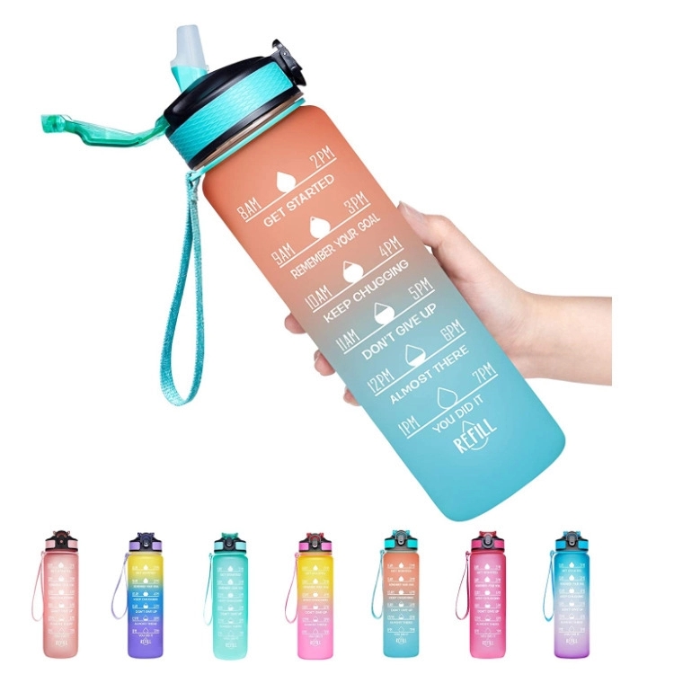 Custom 34 oz PC Material Frosted Water Bottle 2