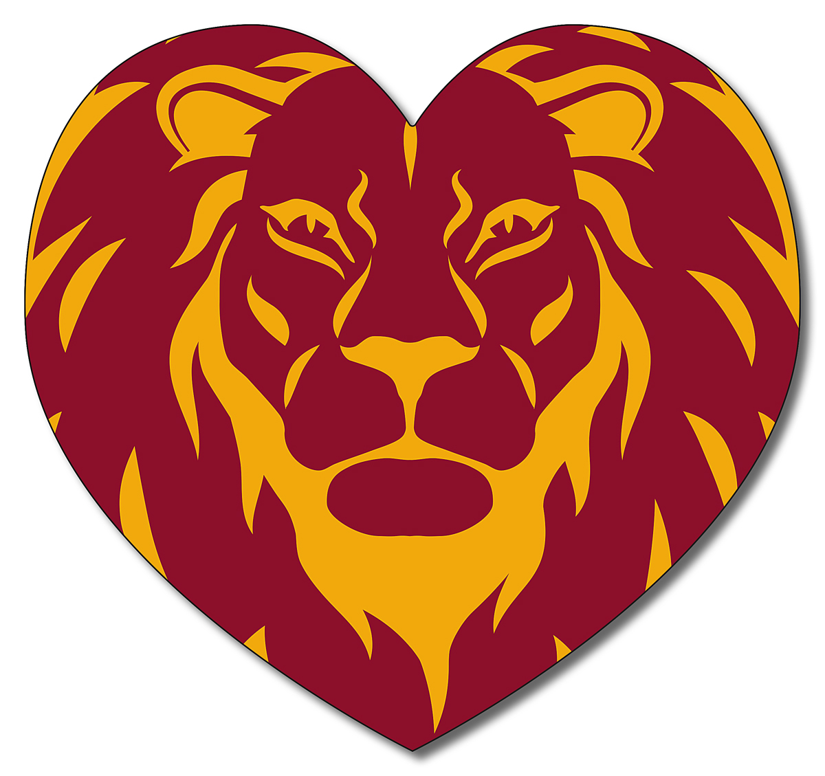 Magnet - 4x3.75 Large Heart Shape - 20 mil. 3