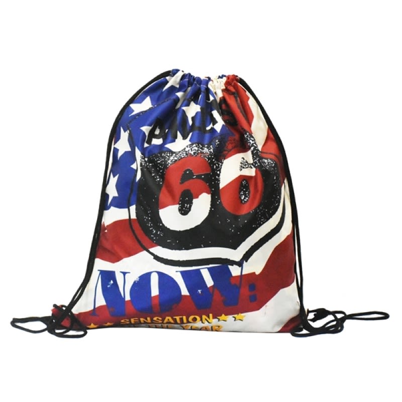 Full Color Drawstring Backpack Sports Bags 2