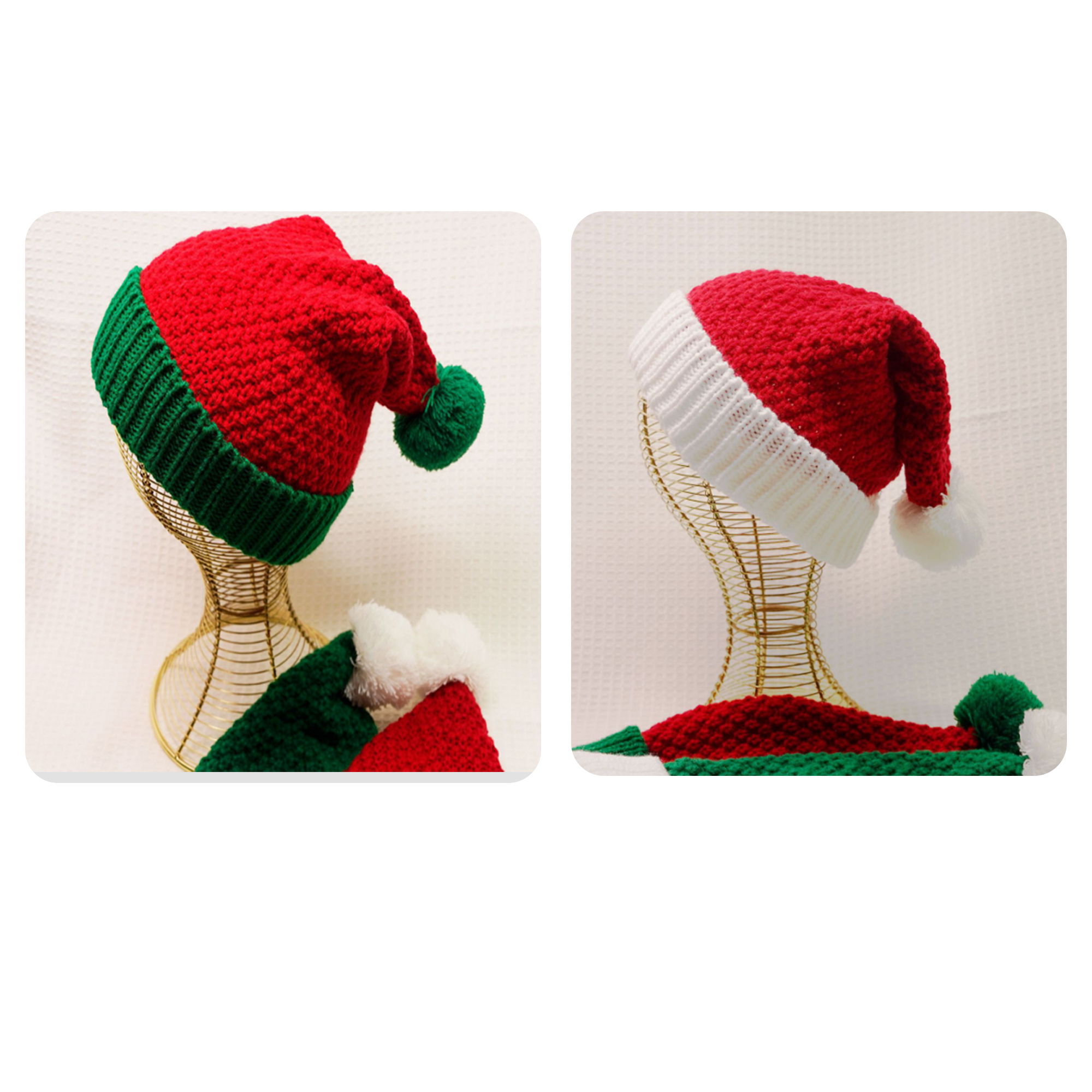 MOQ 50 PCS Christmas Stylish Knitted Hat 5