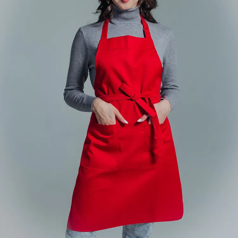 Adjustable Bib Apron with Long Ties 11