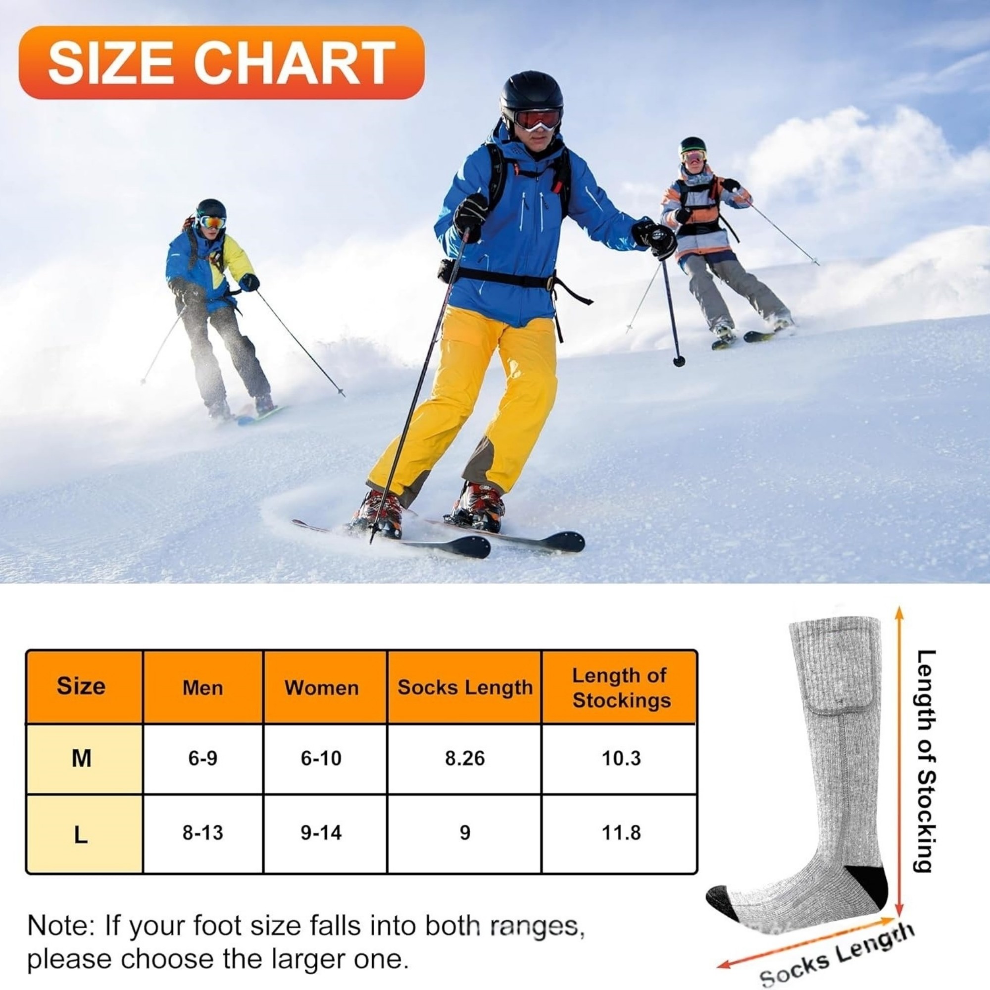 Rechargeable Battery Heating Socks 10