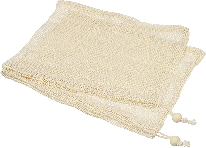 Reusable Produce Grocery Washable Organic Cotton Mesh Produce Bags 5