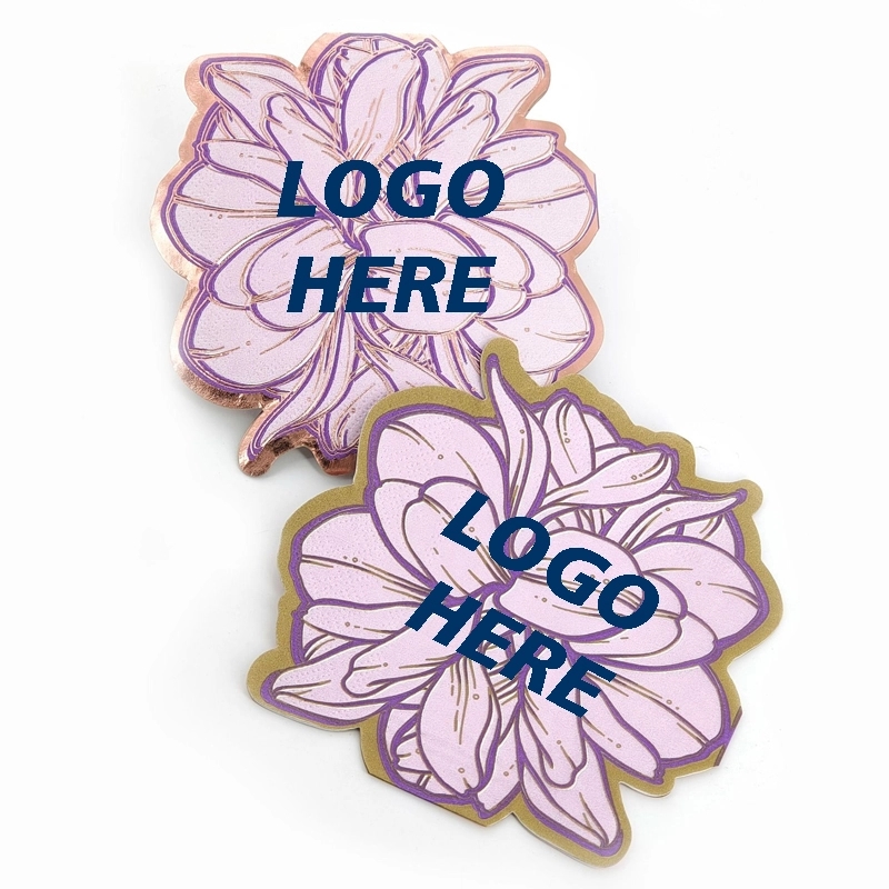 Custom Gold Foil Coterie Floral Paper Dinner Napkins 1