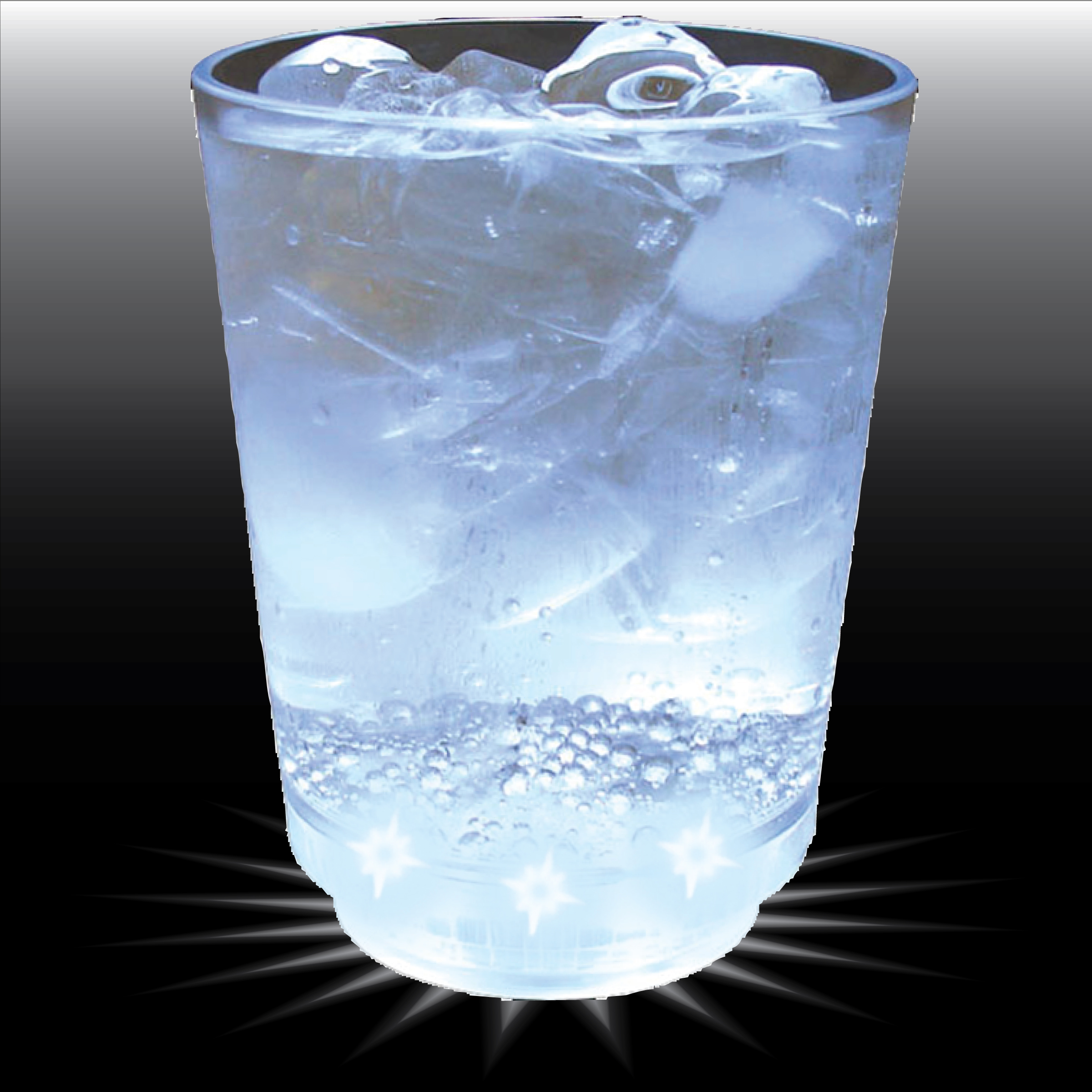 12oz 5-Light Plastic Rocks Cup 3