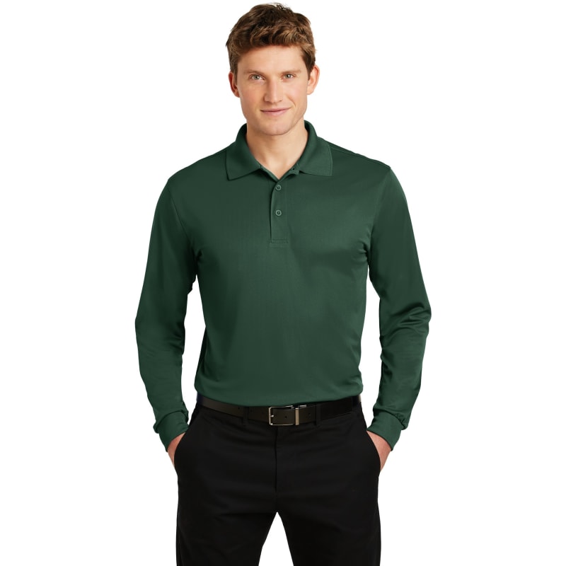 Sport-Tek Long Sleeve Micropique Sport-Wick Polo. 36