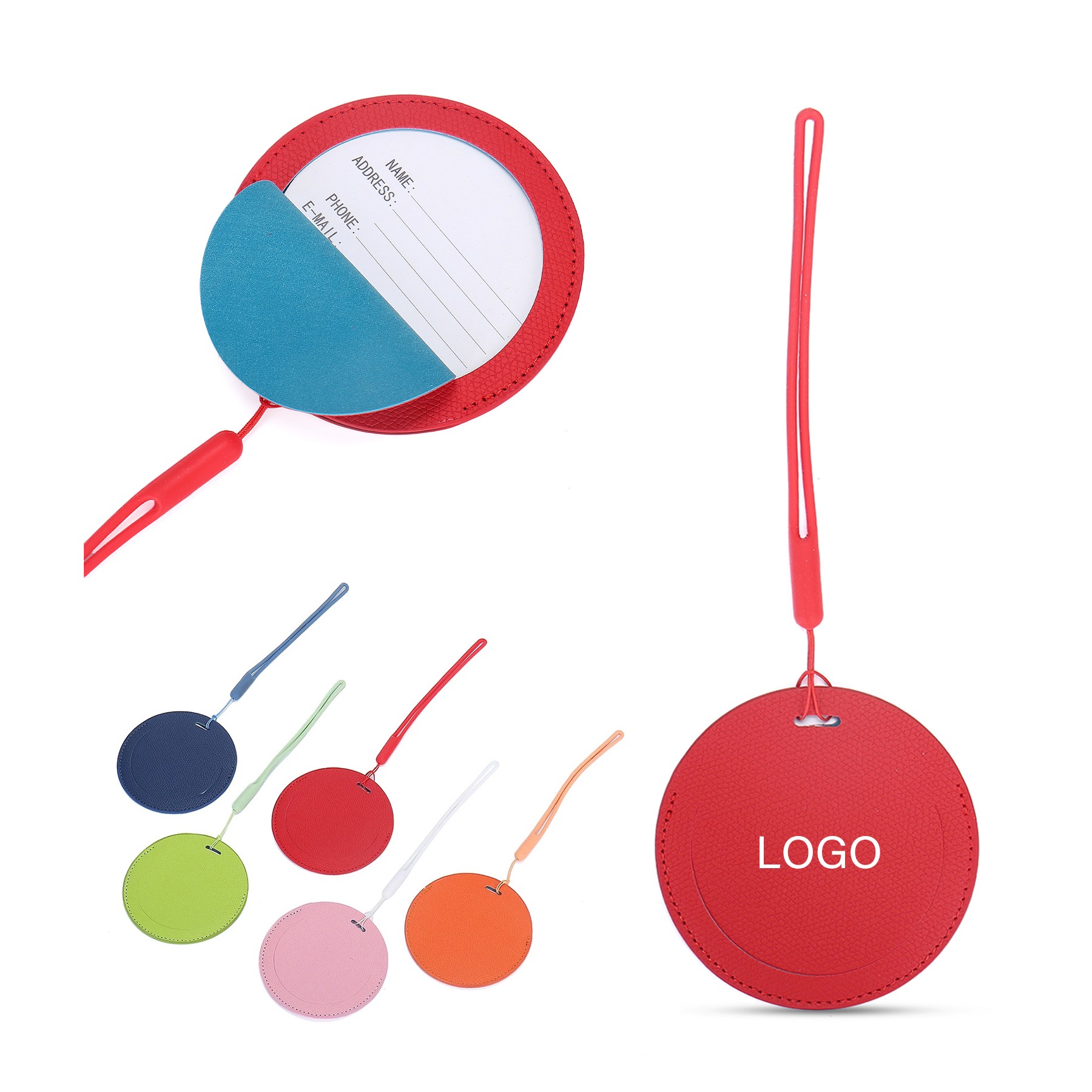 Round Luggage Tag