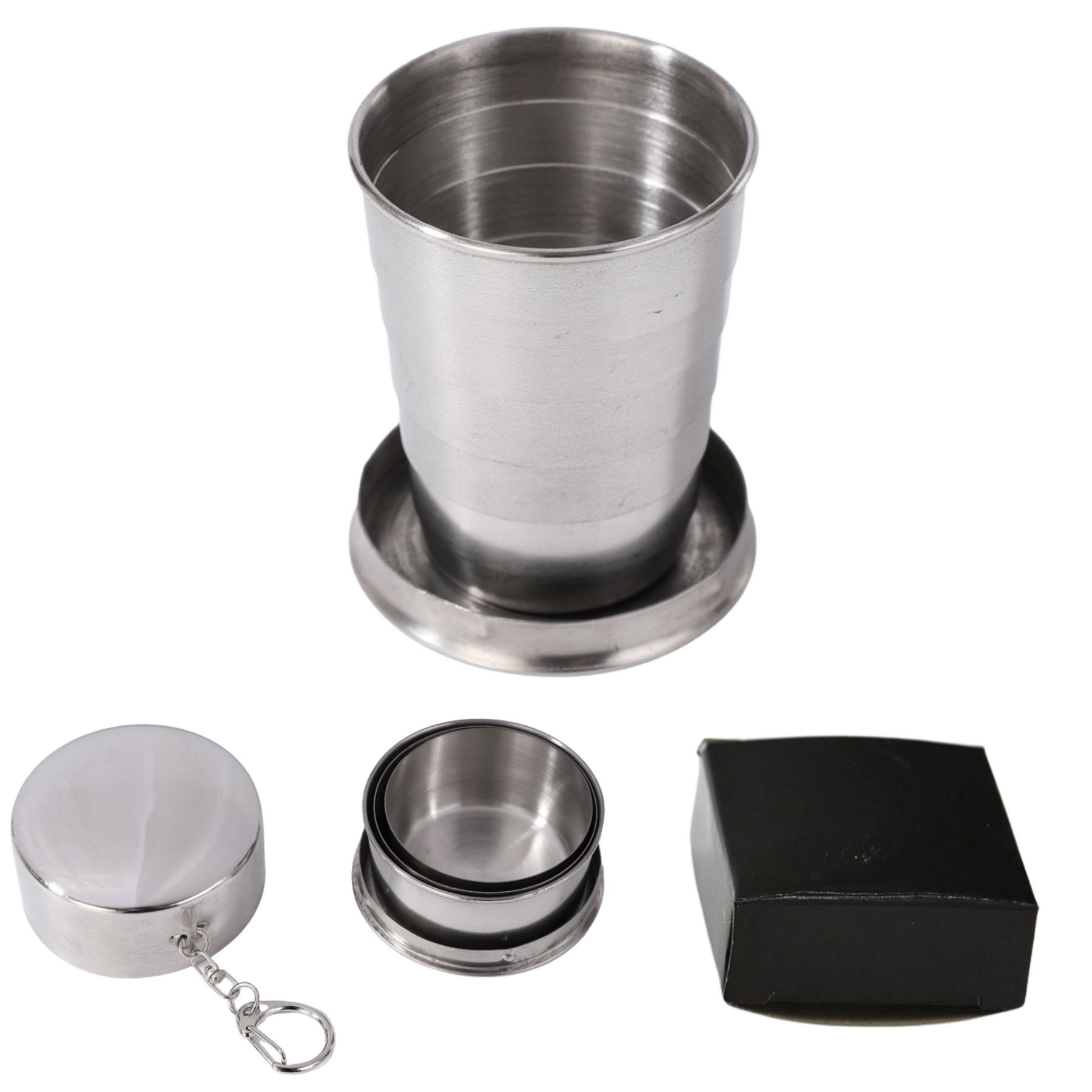 Stainless Steel Travel Folding Collapsible Cup 1