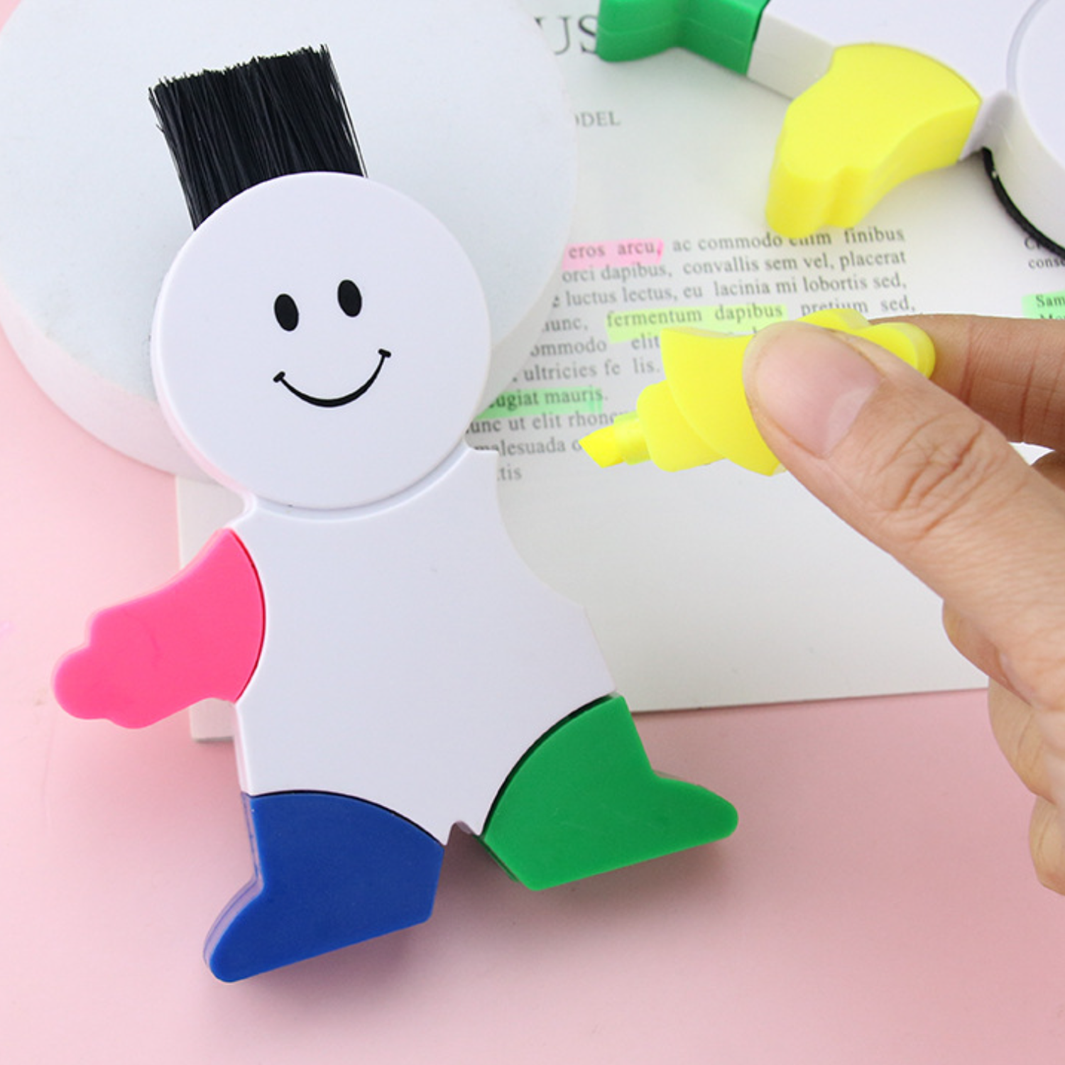 Creative robot cartoon highlighters 5
