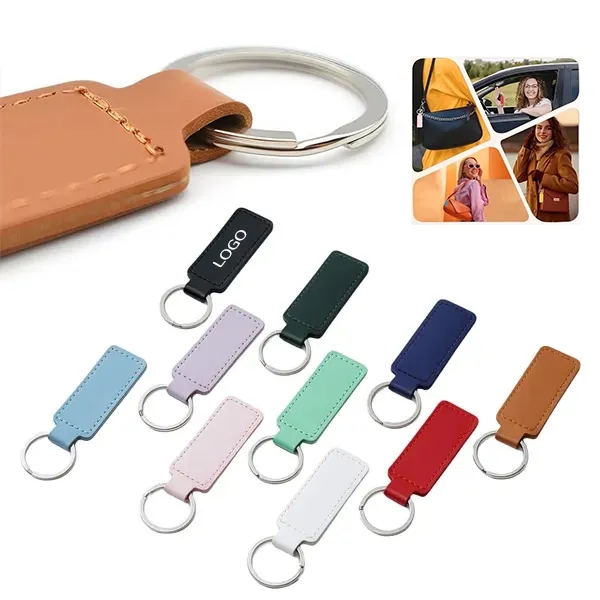 Double-Layer PU Leather Keychain 5