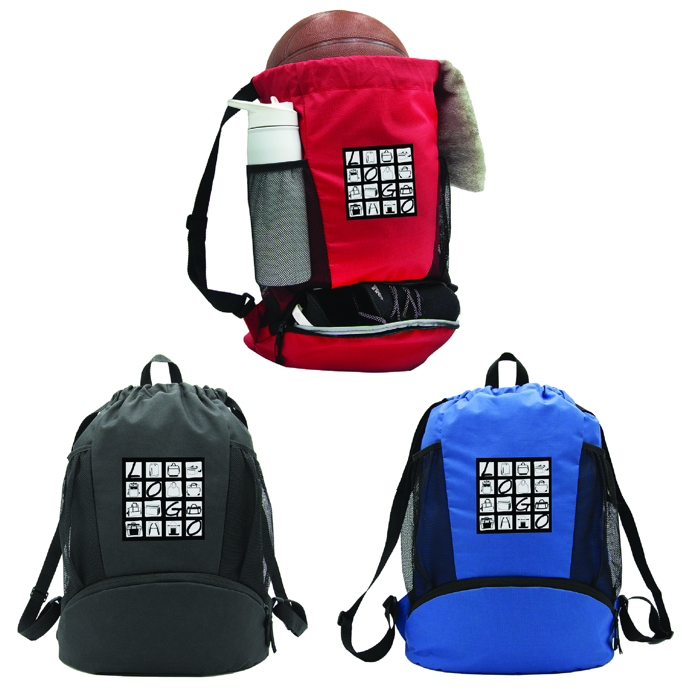 Sports Drawstring w/Shoe Pocket 2