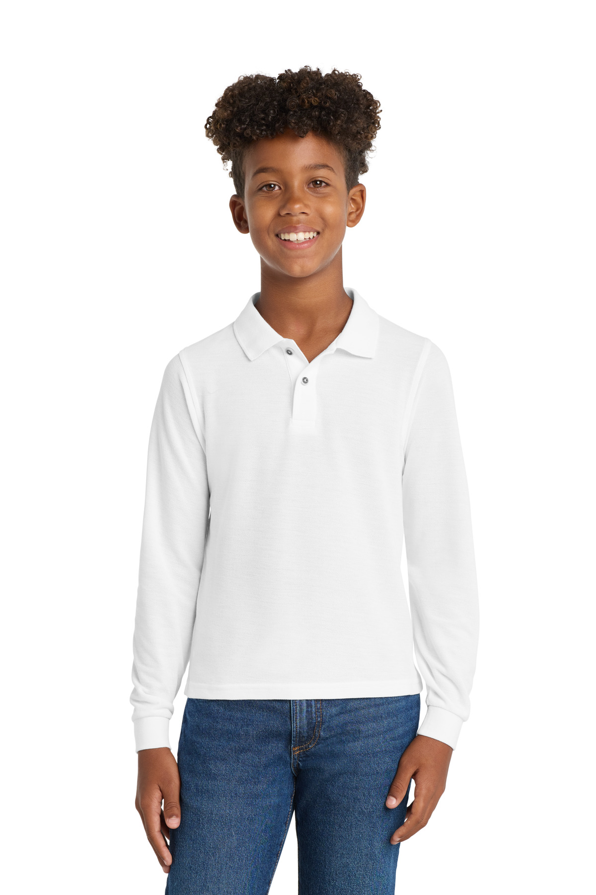 Port Authority Youth Long Sleeve Silk Touch Polo. Y500LS 37