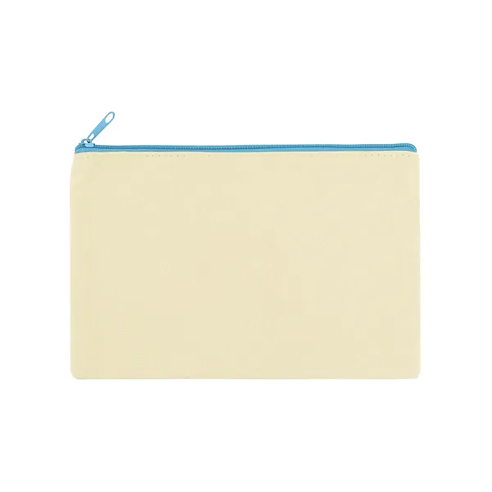 Zippered Cotton Canvas Pouch 5