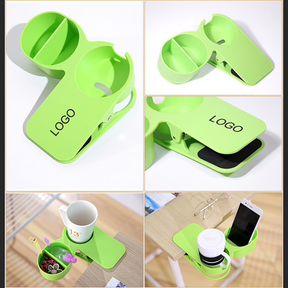 Plastic Table Desk Side Clip Cup Holder Clamp 1