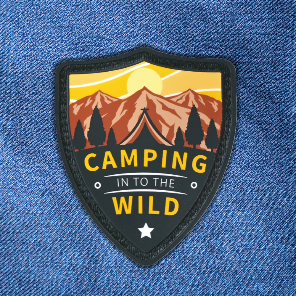 3.5" Tatami Fabric Silicone Patches